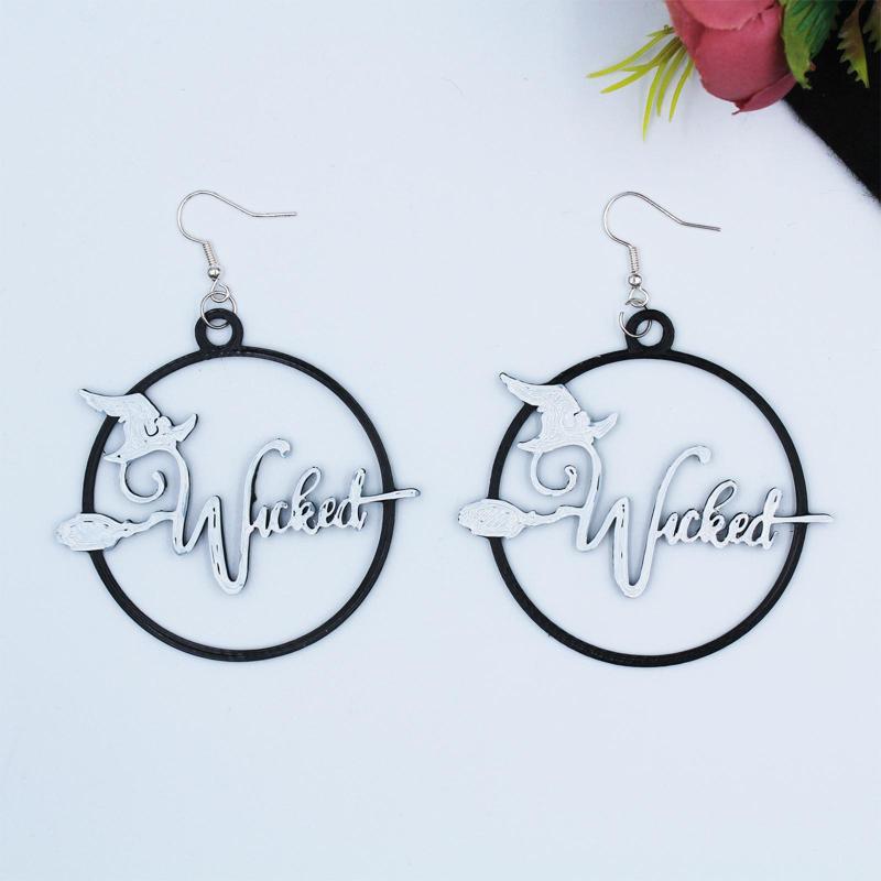 Halloween Earring Wicked Chain Necklance Scare Witch