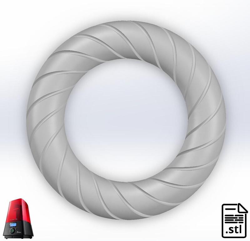 Orgone Scalar | Rodin Coil Torus STL 105mm x 20mm Diameter Coil | Magnetic Field Generator | iToroid Vortex Wave Field Generator | ABHA
