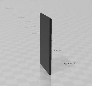 retangle thin wall for prints tests or custom