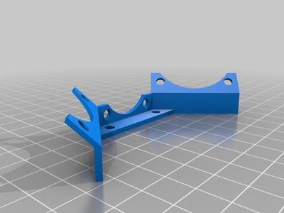 Kossel clear 2x40mm + 1x30mm Fan mount