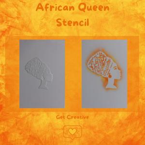 African Queen Stencil