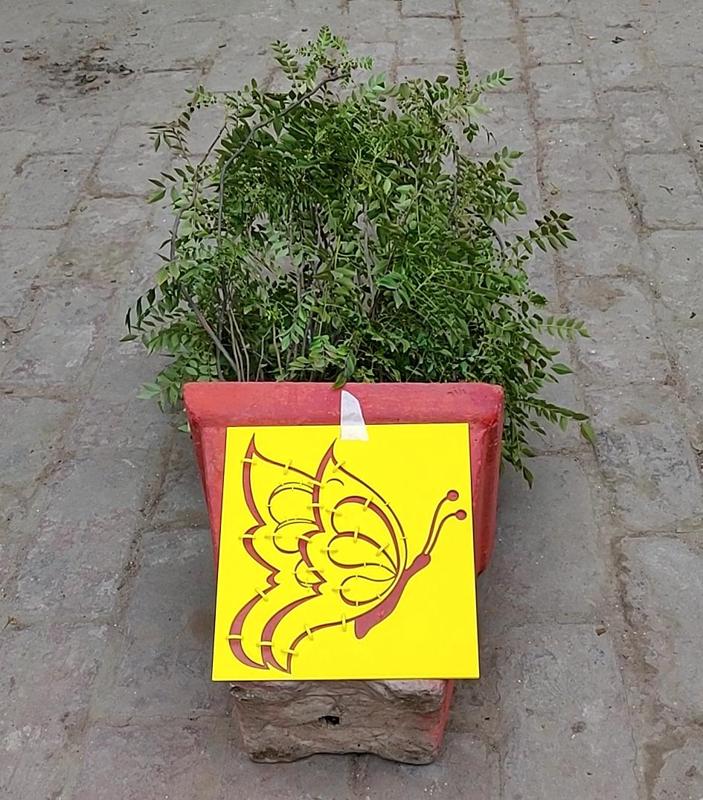 Reusable 3D Print Butterfly Stencil for Wall Painting