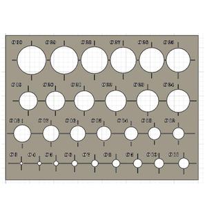 Stencil of Circles (03-30mm) Stencil