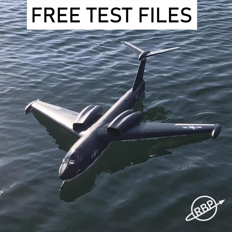 Martin P6M SeaMaster, 1200mm Scale RC Seaplane test files