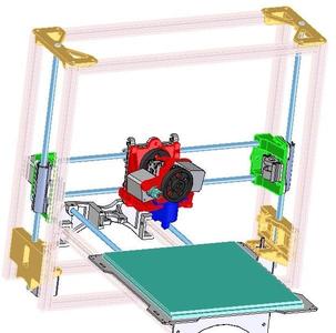 Lulzbot TAZ 12mm extra X travel MOD