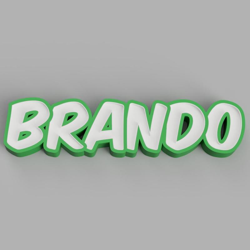 NAMELED BRANDO - LED LAMP WITH NAME