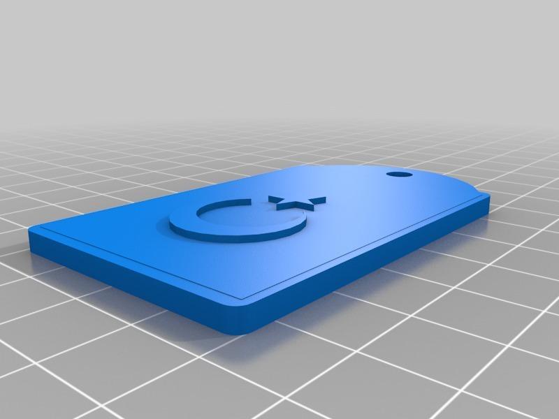 Turkish Flag Key Chain