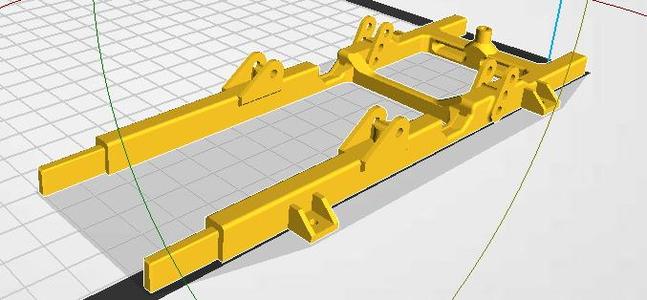 wpl d12 212mm wheelbase stretch rear frame section