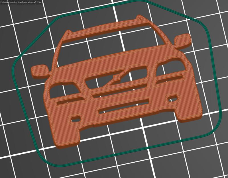 VOLVO XC90 FRONT SILHOUETTE