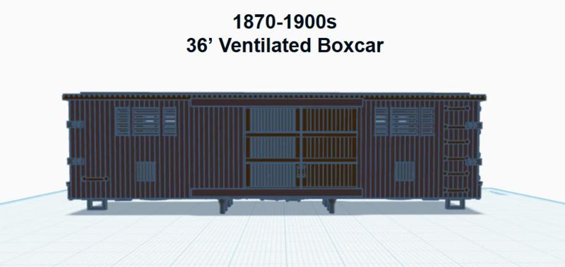 36' Ventilated Boxcar (HO SCALE)