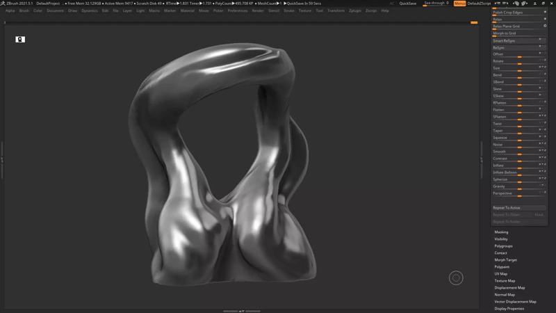 Modern Abstract Decorative sculpture 3d print model 41