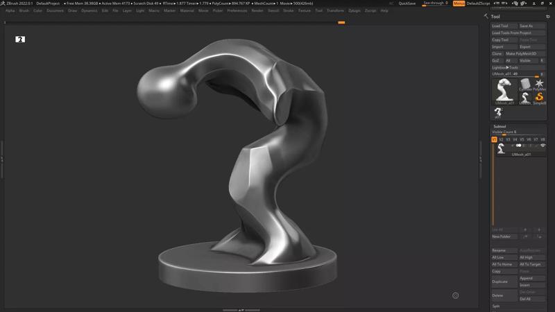 Modern Abstract Decorative sculpture 3d print model 130
