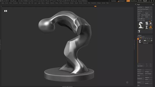 Modern Abstract Decorative sculpture 3d print model 130