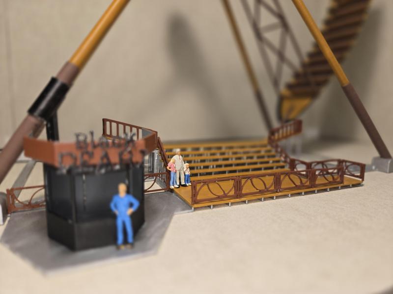 3D Printable Pirate Ship Swing Ride Model