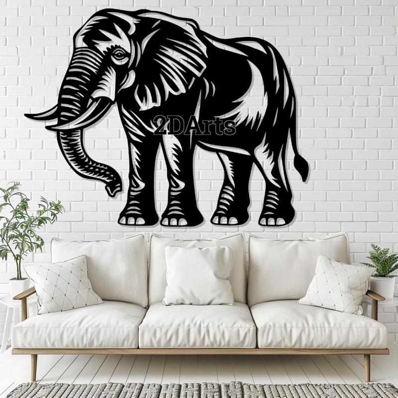 Elephant 2D Wall Art/Window Art