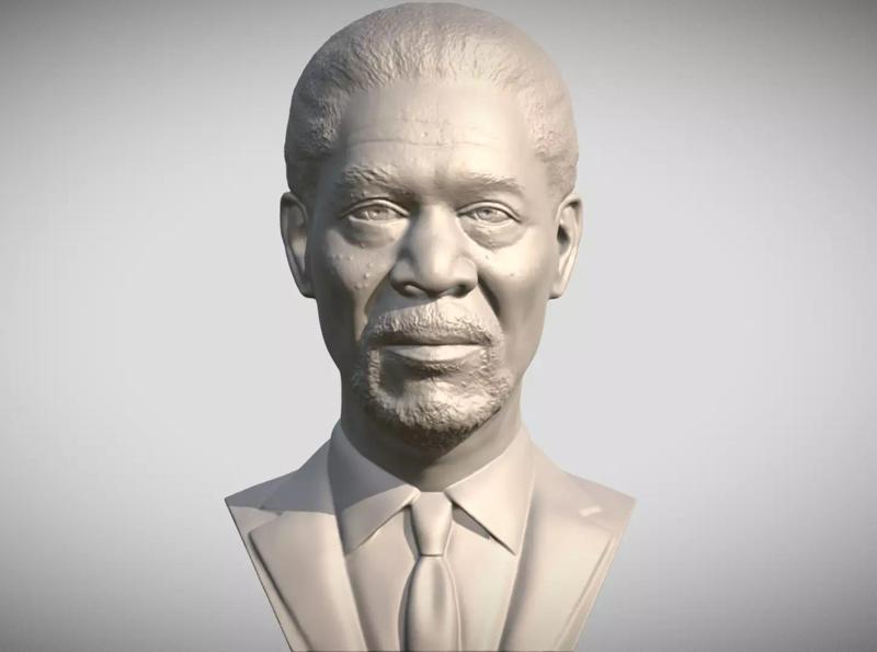 Morgan Freeman bust