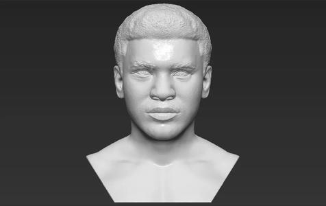 Muhammad Ali bust 3D printing ready stl obj formats