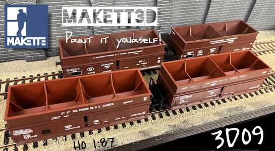 H0 1:87 mineral hopper car SNCB NMBS