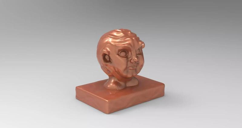 Old Man Creature Face Model