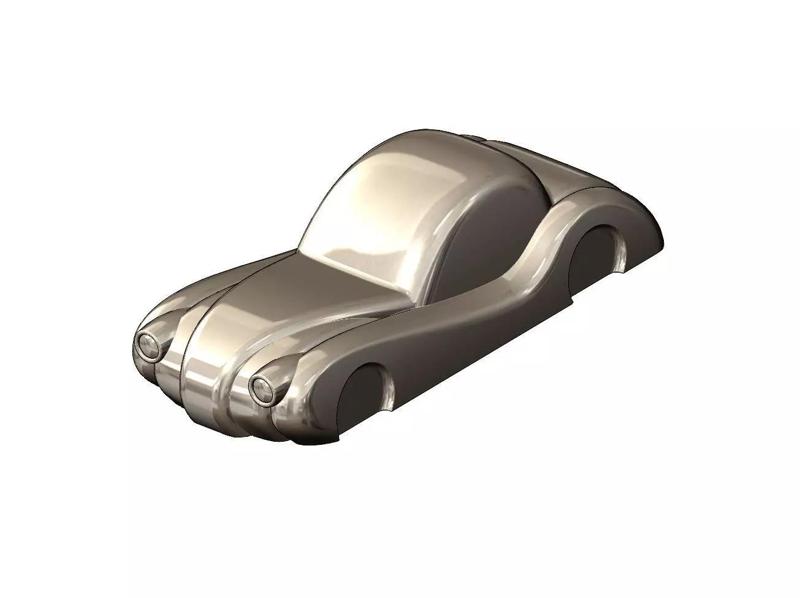 1952 Jaguar XK 120 FHC Coupe car sculpture