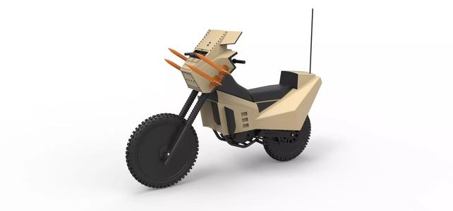 Military bike from Megaforce 1982 Scale 1 to 12