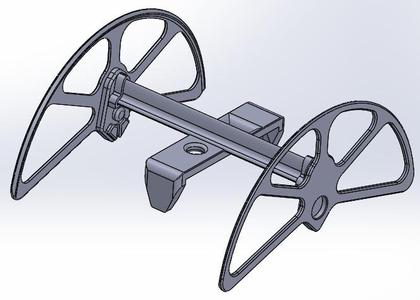 360 degree flip "sled" for HexBug Strandbeast