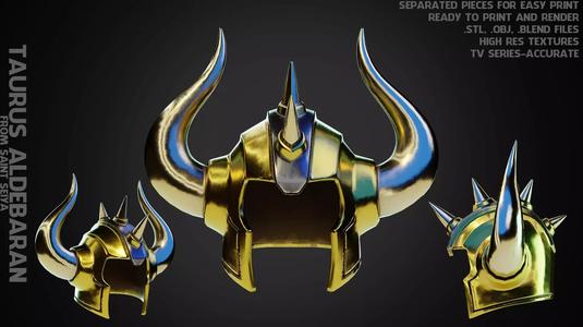 Saint Seiya Taurus Aldebaran Helmet for Cosplay