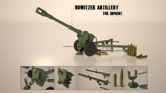 Howitzer Artillery for 3Dprint