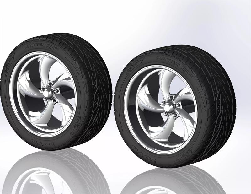 Custom wheels for your scale model Am Racing  VF489