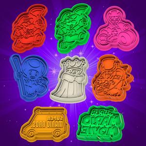 SET OF 8 SUPER MARIO MOVIE CUTTERS