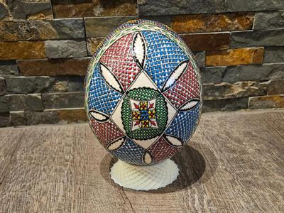 various holders for ostrich egg