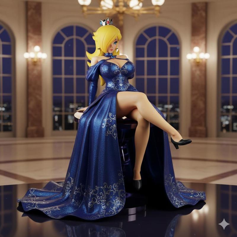 Super Mario – Princess Rosalina STL Statue
