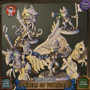 Raiders of Warseas 3 - 32mm scale pre-supported set