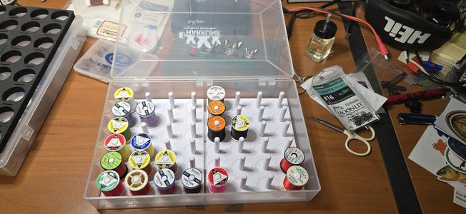 Fly Tying Thread Spool Organizer for fly fishing