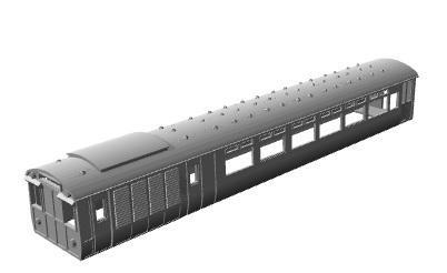 LNWR Oerlikon motor coach 1/87 scale