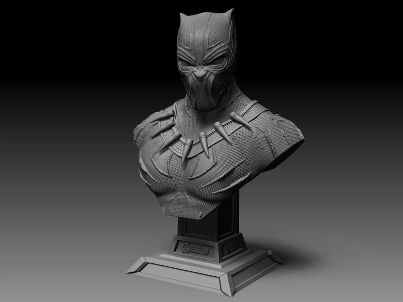 BLACK PANTHER KILLMONGER BUST 3D FIGURE