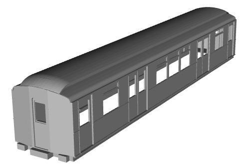 London Underground Q35 stock (ex M and N) Trailer coach 1/32 scale