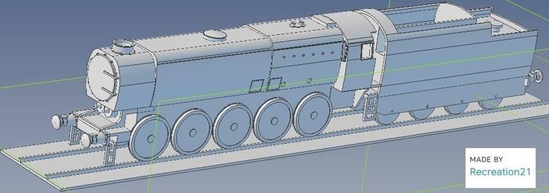 Bulleid Q1 loco variation 0-10-0 Boiler type D 1/100 scale