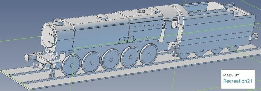 Bulleid Q1 loco variation 0-10-0 Boiler type D 1/100 scale