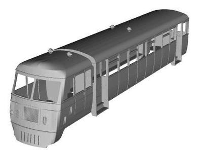 West Clare Walker railcar 1/148 scale