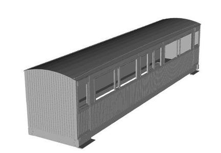 Tralee and Dingle bogie composite 16T 1/55 scale