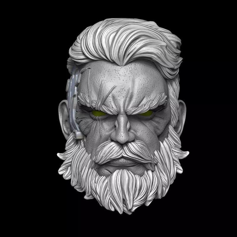 CABLE XMEN BEARD FACE