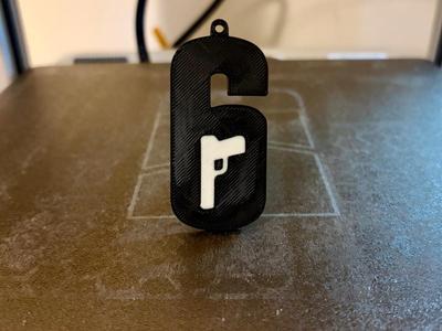 Rainbow 6 Keychain