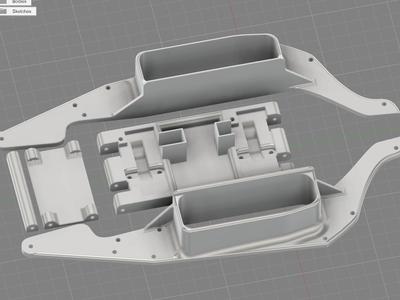 SplitDrive Dual Motor Chassis for SCX24