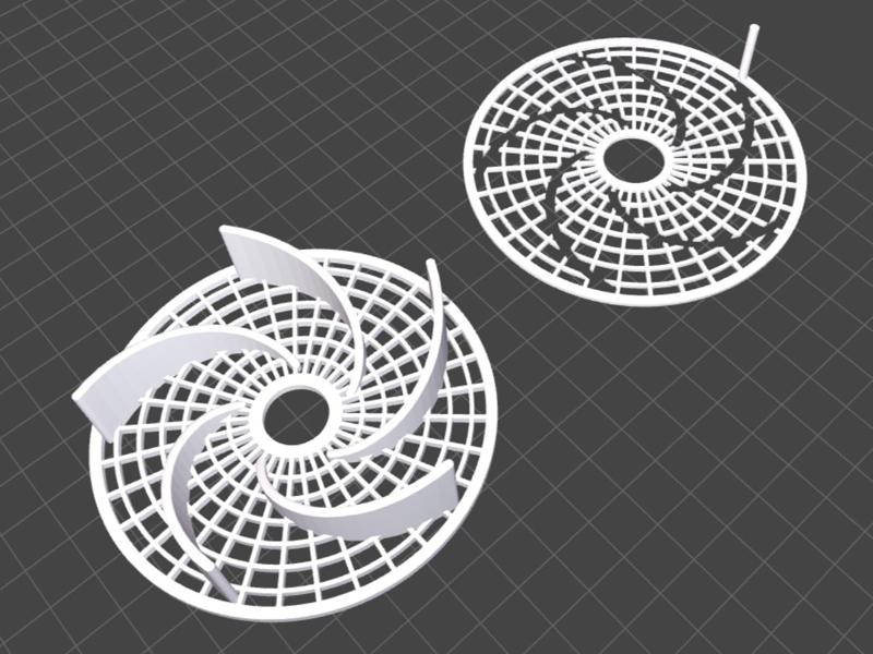 Northern Hemisphere Pressure Balanced Floor Drain with Debris Intercepting Net