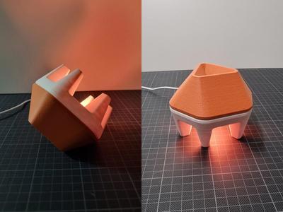 Modern Desk Lamp with MakerWorld LED Integration