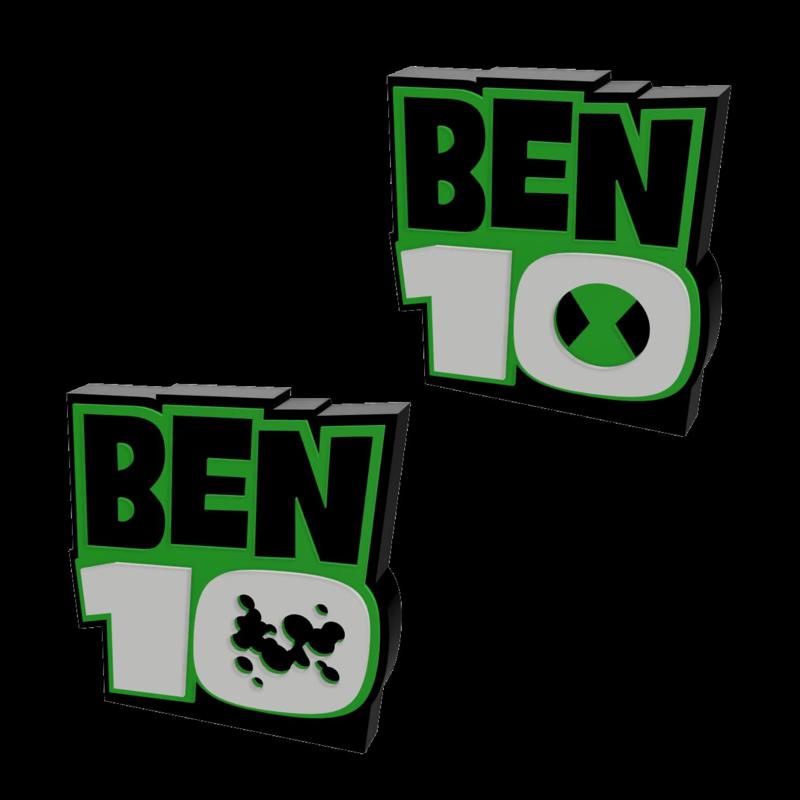 3D MULTICOLOR LOGO/SIGN - Ben 10 (Two Variations)