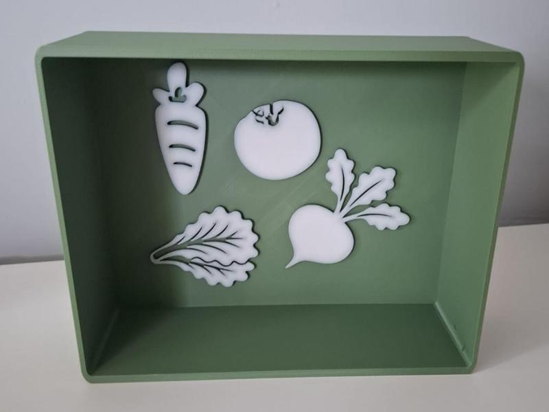 Kindergarten vegetable storage box