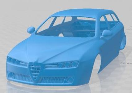 Alfa Romeo 159 Sportwagon 2011 Printable Body Car