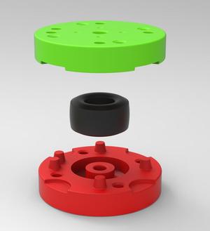 Diecast dragster rear tire Scale 1 to 25